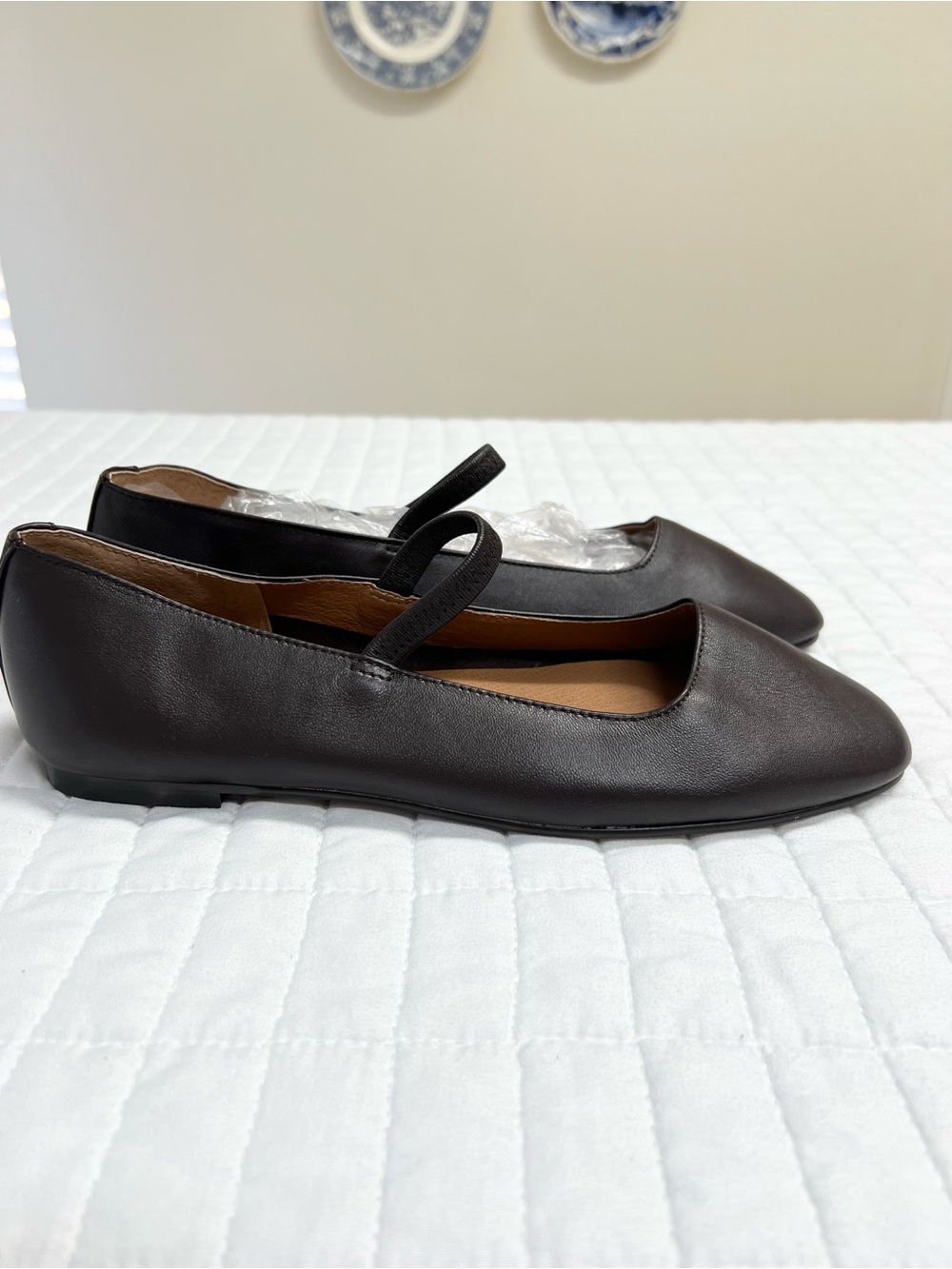 Madewell The Greta Mary Jane Flat in Coffee Bean Brown Size 7.5 - Picture 4 of 9